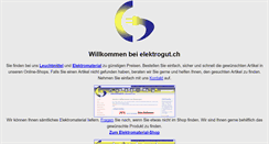 Desktop Screenshot of elektrogut.ch